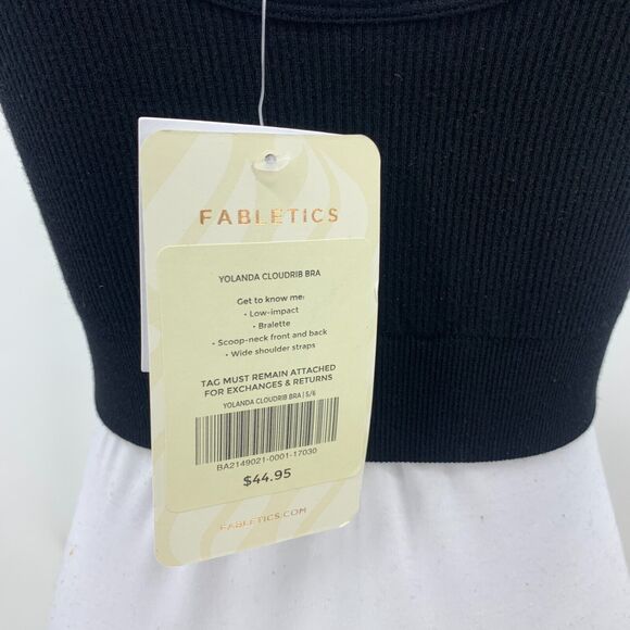 Fabletics Yolanda Cloudrib Bralette Women S 6 Wide Strap Seamless Low Impact Bra - Picture 6 of 11